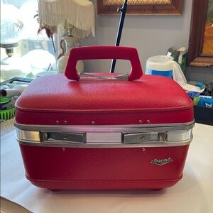 VTG 1960s Train Case imperial Luggage Company Hard Case Bag retro make up bag